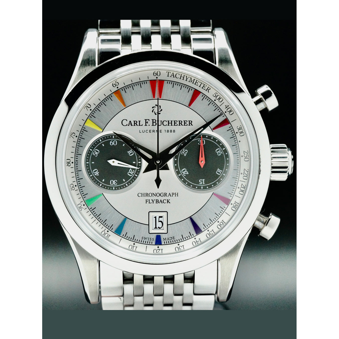 Carl F. Bucherer 00.10919.08.13.98 Manero Flyback Rainbow