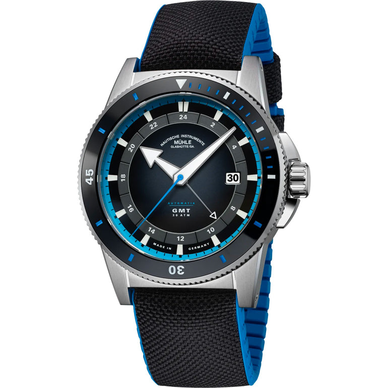 Mühle Glashütte Sportivo Travel GMT on Strap
