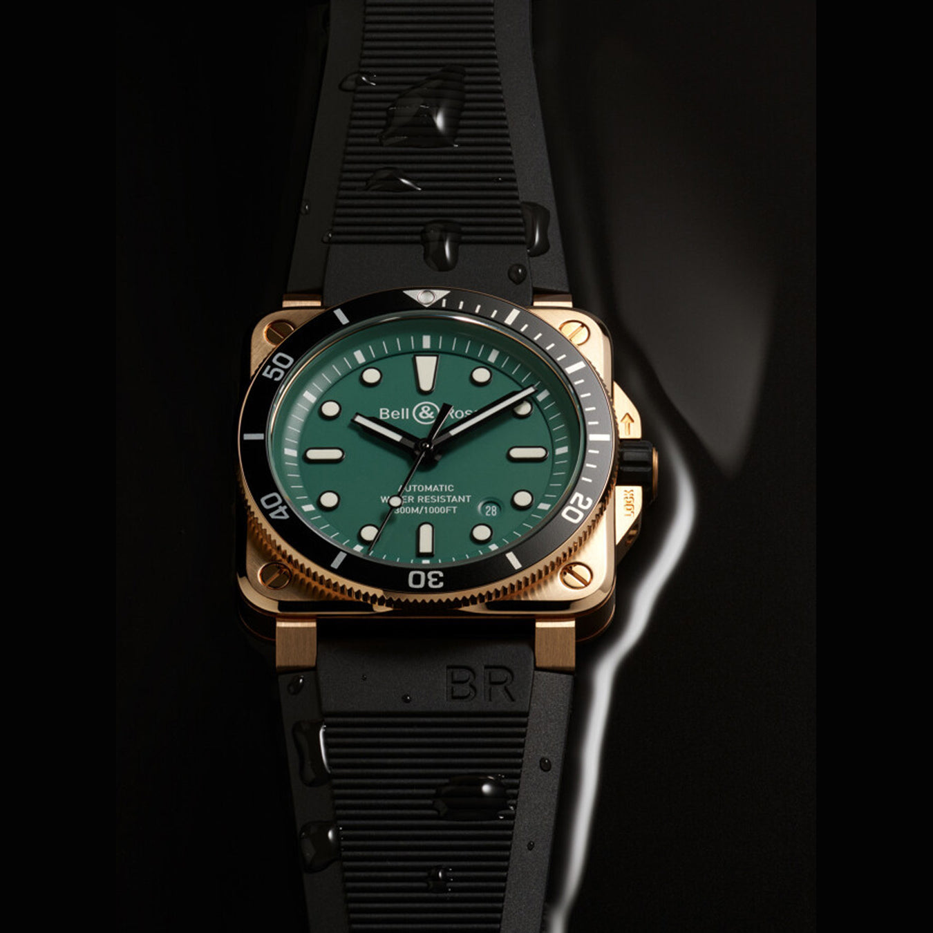 Bell & Ross BR 03-92 Diver Black and Green Bronze