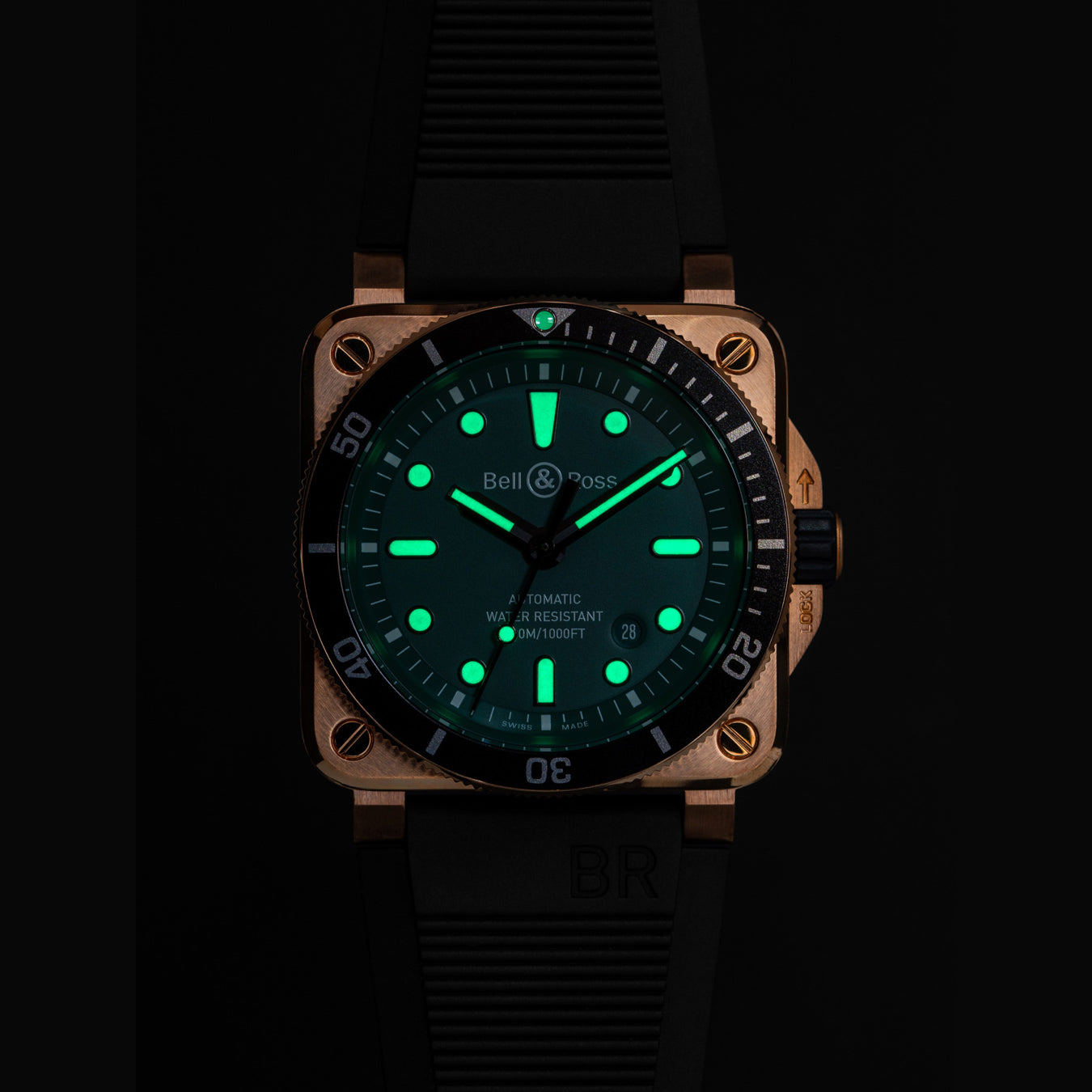 Bell & Ross BR 03-92 Diver Black and Green Bronze