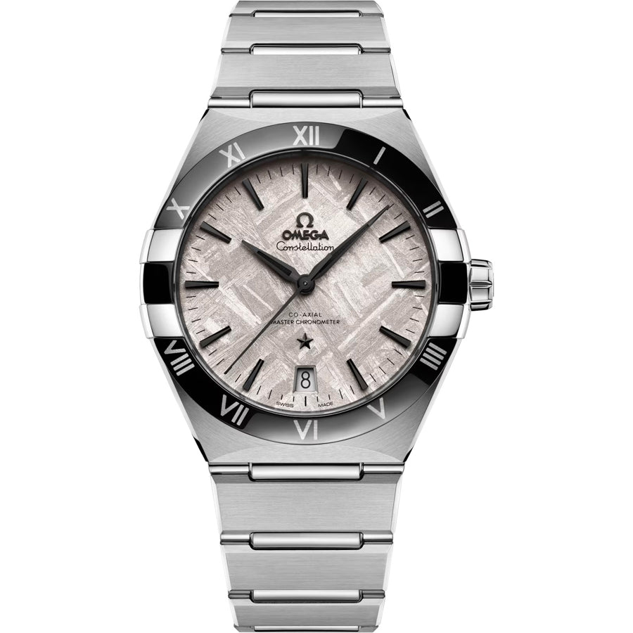 Omega 131.30.41.21.99.001 Constellation Meteorite Dial Steel on Steel 41mm
