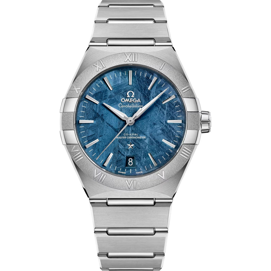 Omega 131.30.41.21.99.003 Constellation Meteorite Dial Steel on Steel 41mm