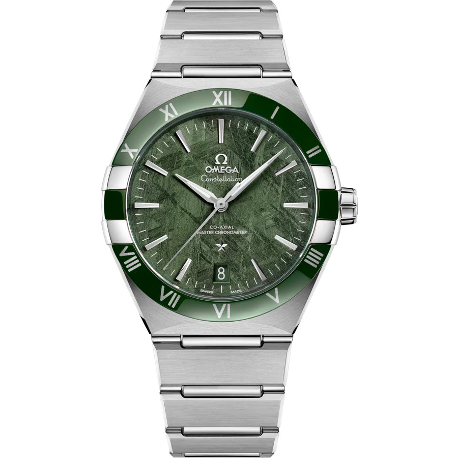 Omega 131.30.41.21.99.002 Constellation Meteorite Dial Steel on Steel 41mm