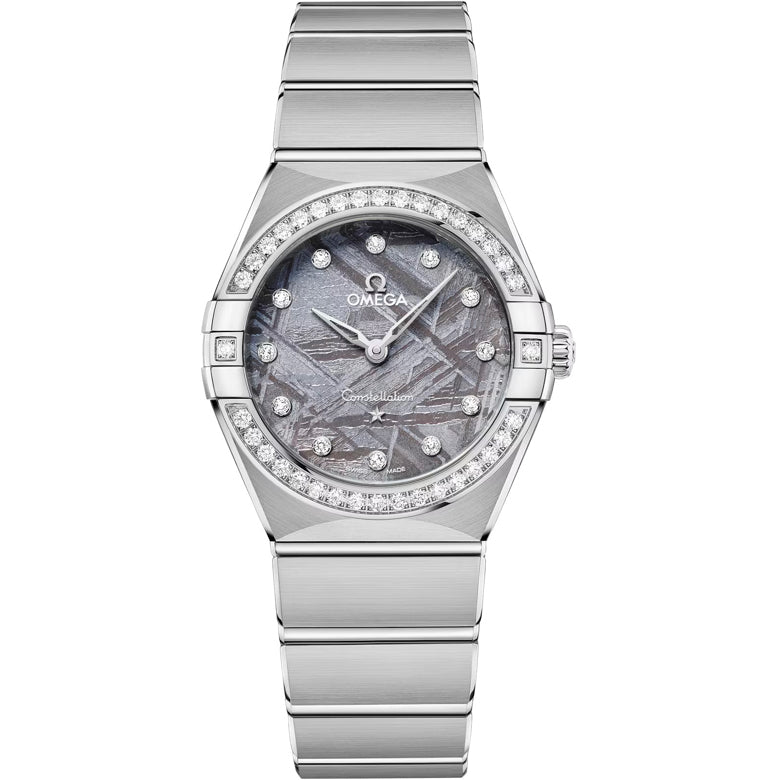 Omega 131.15.28.60.99.001 Constellation Meteorite Dial Steel and Diamonds 28mm