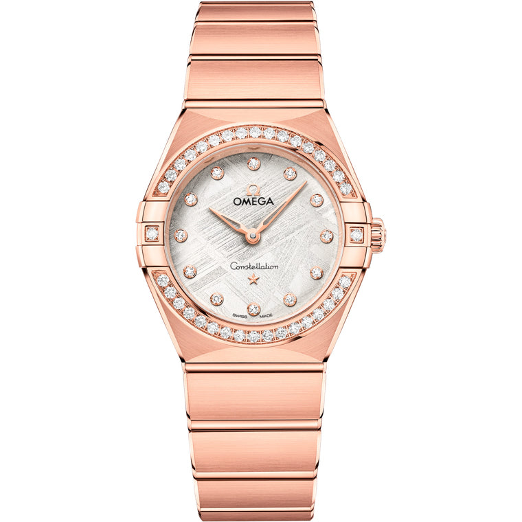 Omega 131.55.28.60.99.005 Constellation Meteorite Dial Gold and Diamonds 28mm
