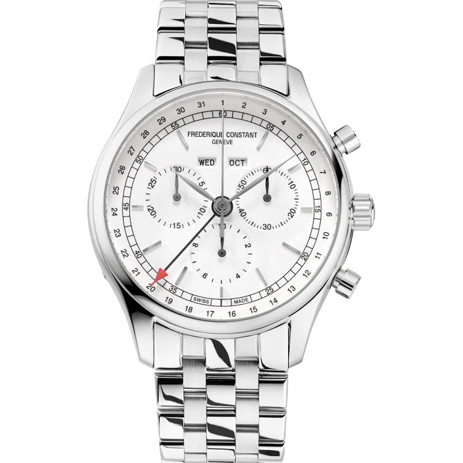 Frederique Constant FC-296SW5B6B Quartz Chronograph Triple Calendar 40mm