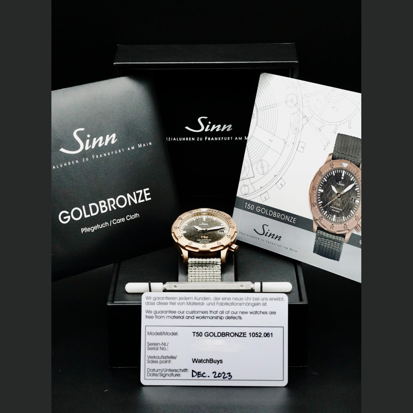 Sinn 1052.061 T50 Goldbronze