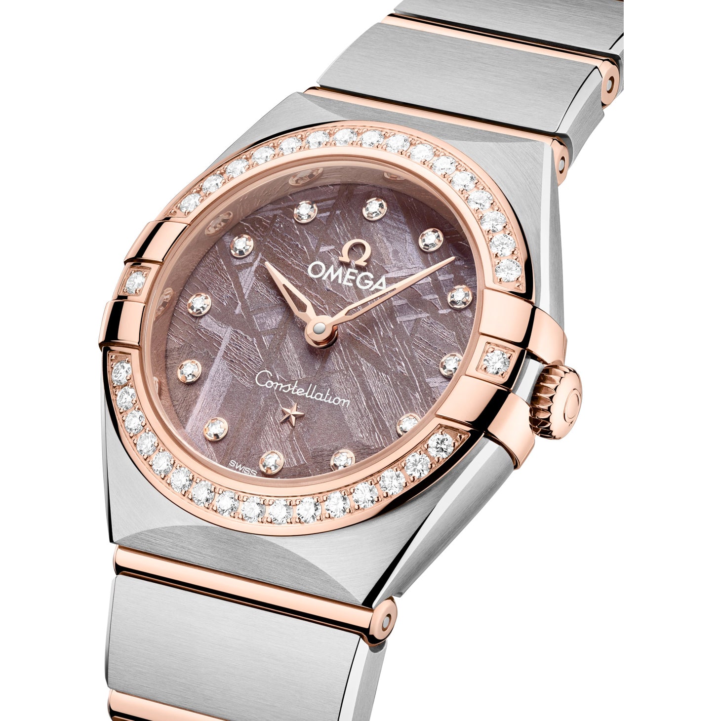 Omega Constellation Meteorite Dial Steel Gold and Diamonds 25mm 131.25.25.60.99.001