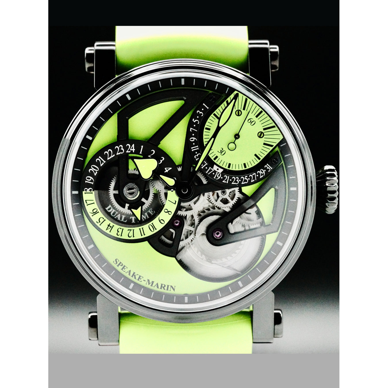Speake Marin Dual Time Lime 38mm Limited Edition 413816390