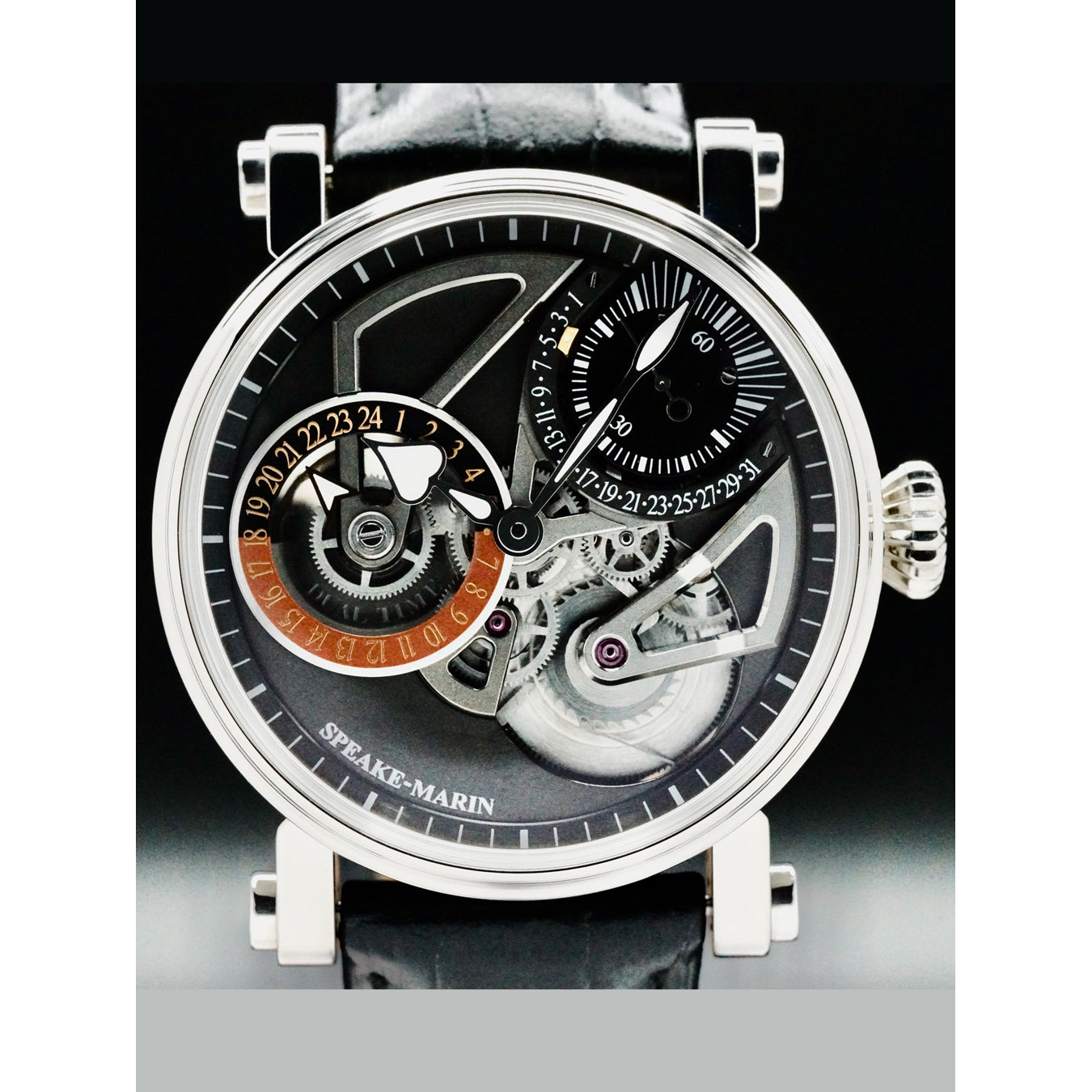 Speake-Marin Openworked Dual Time Titanium 414209250