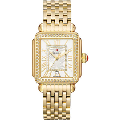 Michele Deco Madison 18K Gold Diamond Watch MWW06T000161