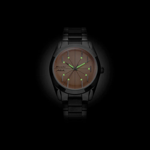 Nivada Grenchen 32050A04 Antarctic Spider Salmon No Date