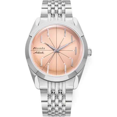 Nivada Grenchen 32050A04 Antarctic Spider Salmon No Date