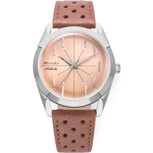 Nivada Grenchen 32050A23 Antarctic Spider Salmon No Date