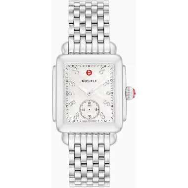 Michele Deco Mid Stainless Diamond Dial Watch MWW06V000002