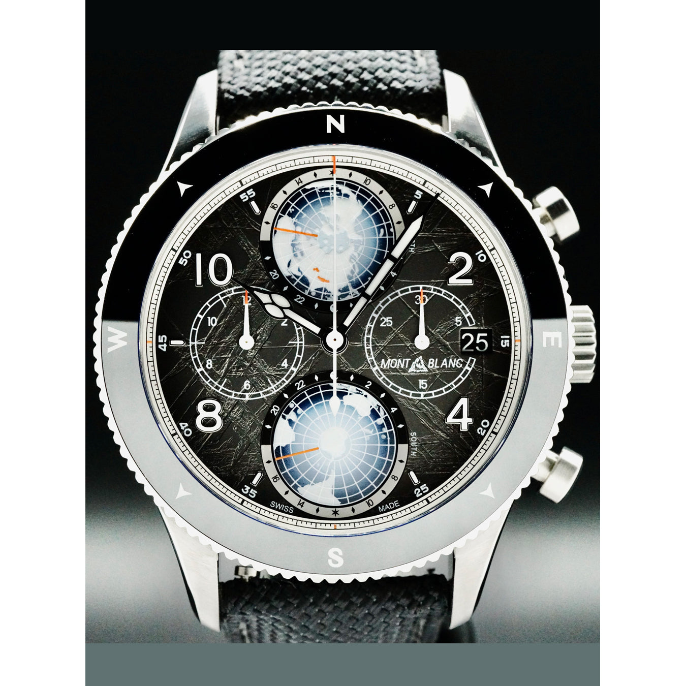 Montblanc MB130811 1858 Geosphere Chronograph 0 Oxygen the 8000 Limited Edition