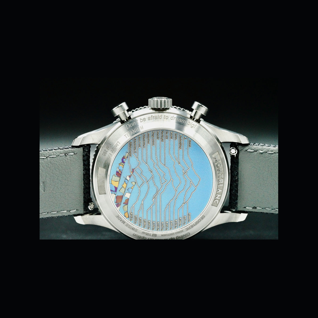 Montblanc MB130811 1858 Geosphere Chronograph 0 Oxygen the 8000 Limited Edition