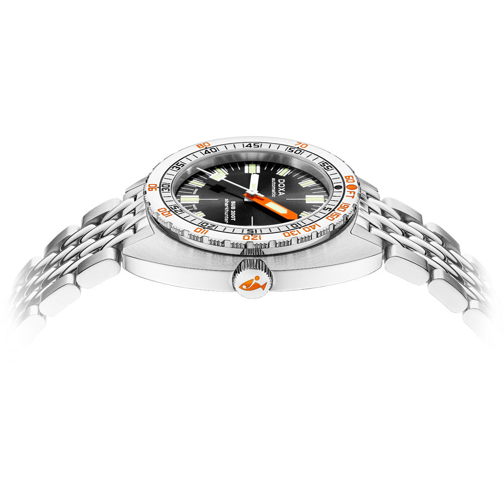 DOXA SUB 200T 804.10.101S.10 Sharkhunter Sunray Dial