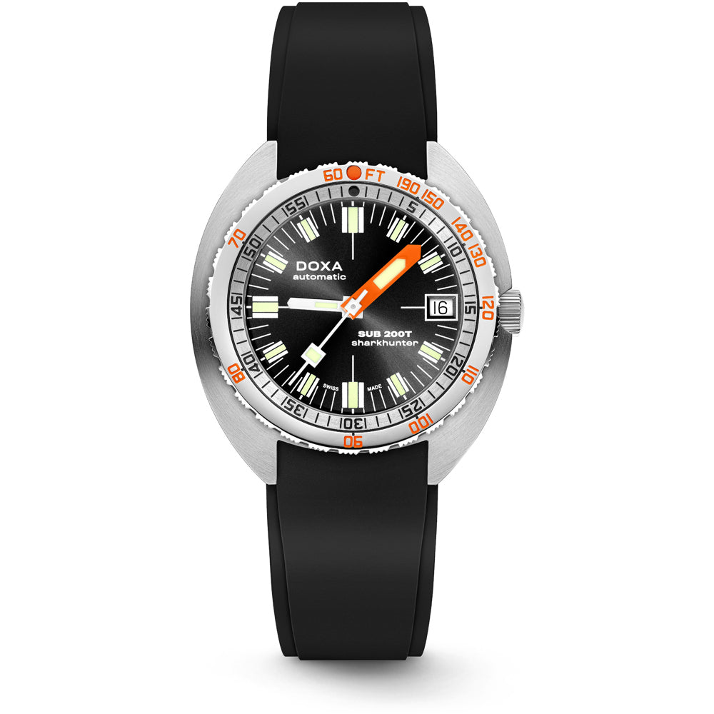 DOXA SUB 200T 804.10.101S.20 Sharkhunter Sunray Dial