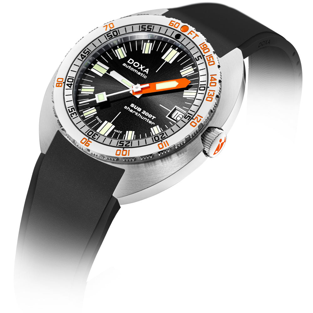 DOXA SUB 200T 804.10.101S.20 Sharkhunter Sunray Dial