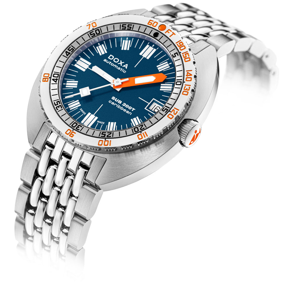 DOXA SUB 200T 804.10.201.10 Caribbean Iconic Dial