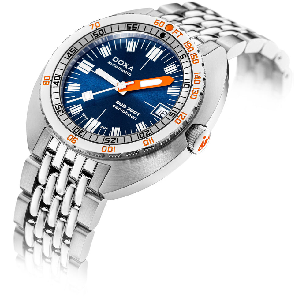 DOXA SUB 200T 804.10.201S.10 Caribbean Sunray Dial