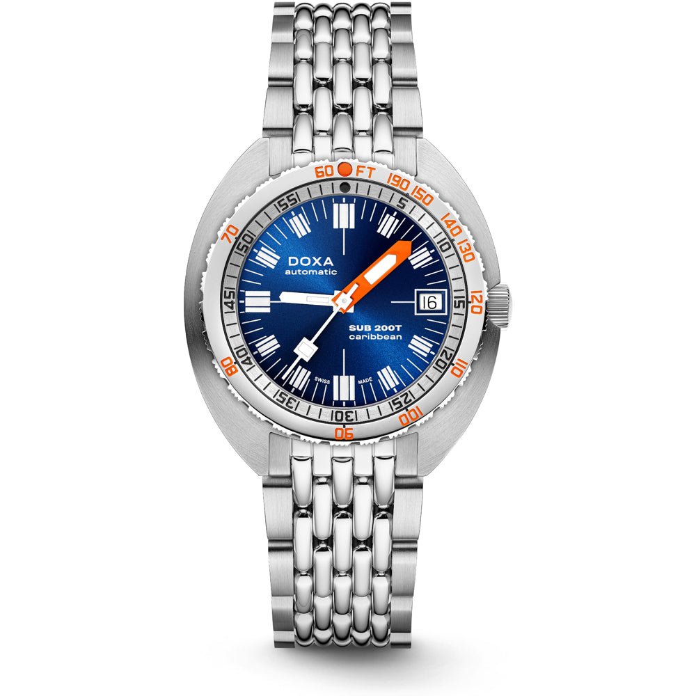 DOXA SUB 200T 804.10.201S.10 Caribbean Sunray Dial
