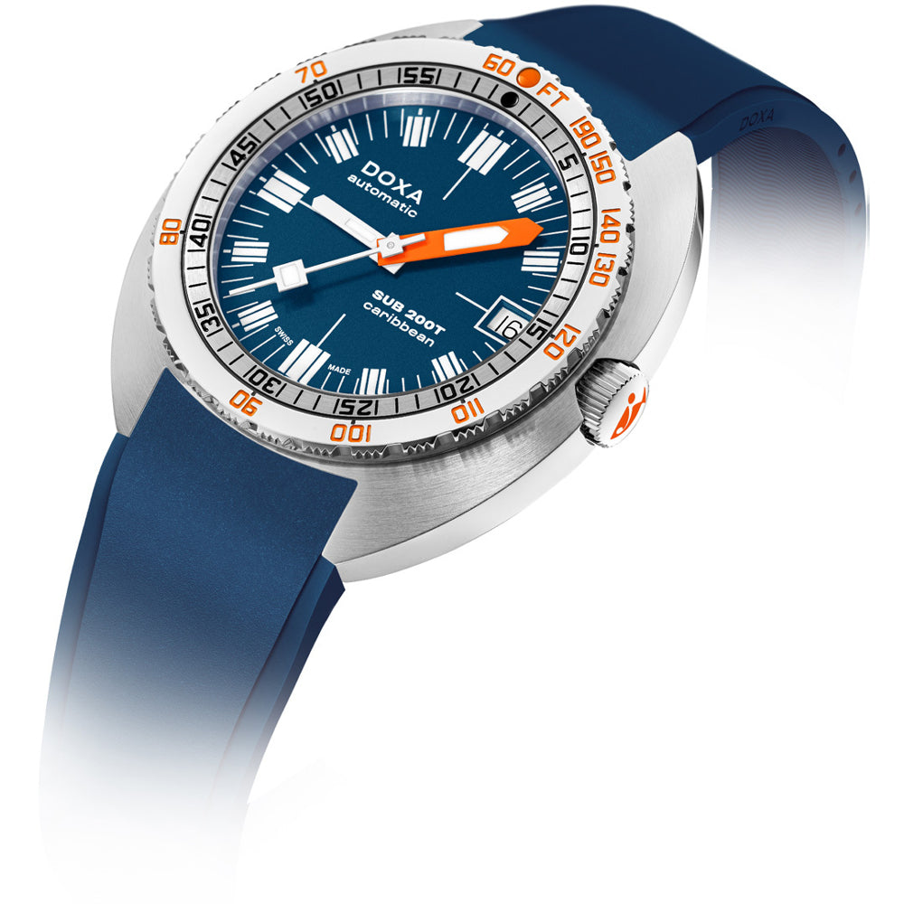 DOXA SUB 200T 804.10.201.32 Caribbean Iconic Dial
