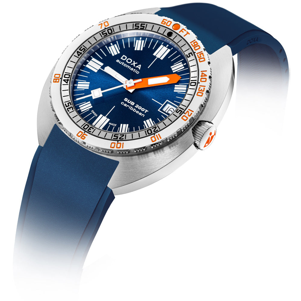 DOXA SUB 200T 804.10.201S.32 Caribbean Sunray Dial