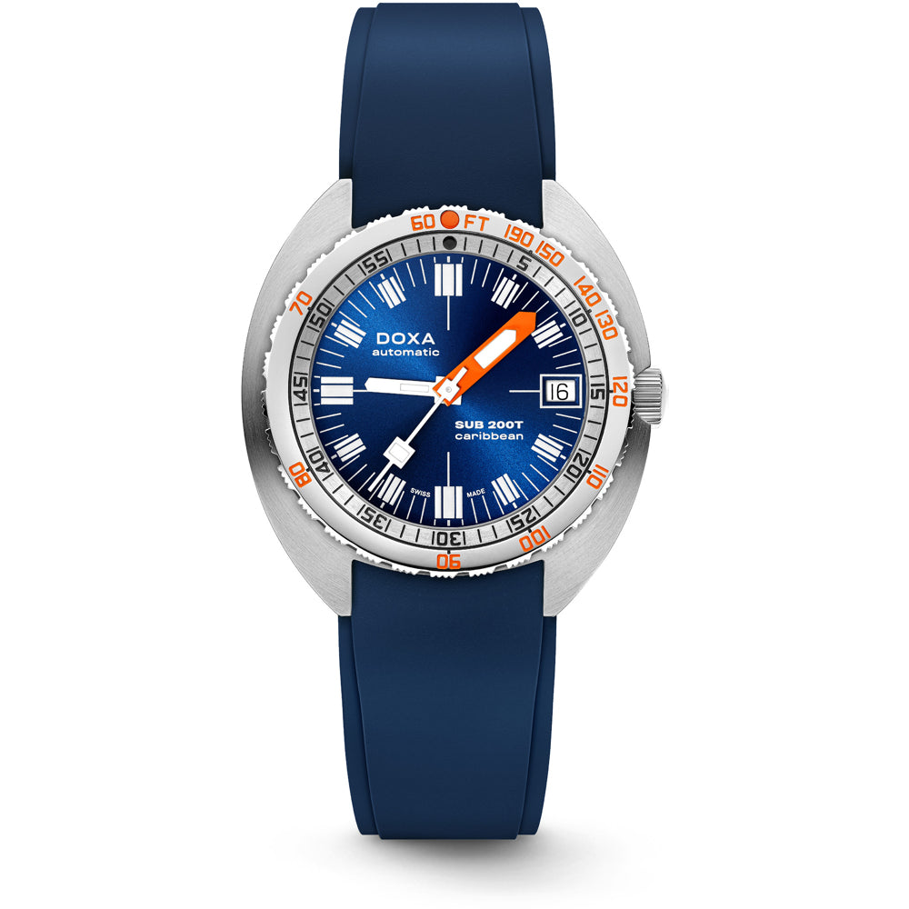 DOXA SUB 200T 804.10.201S.32 Caribbean Sunray Dial