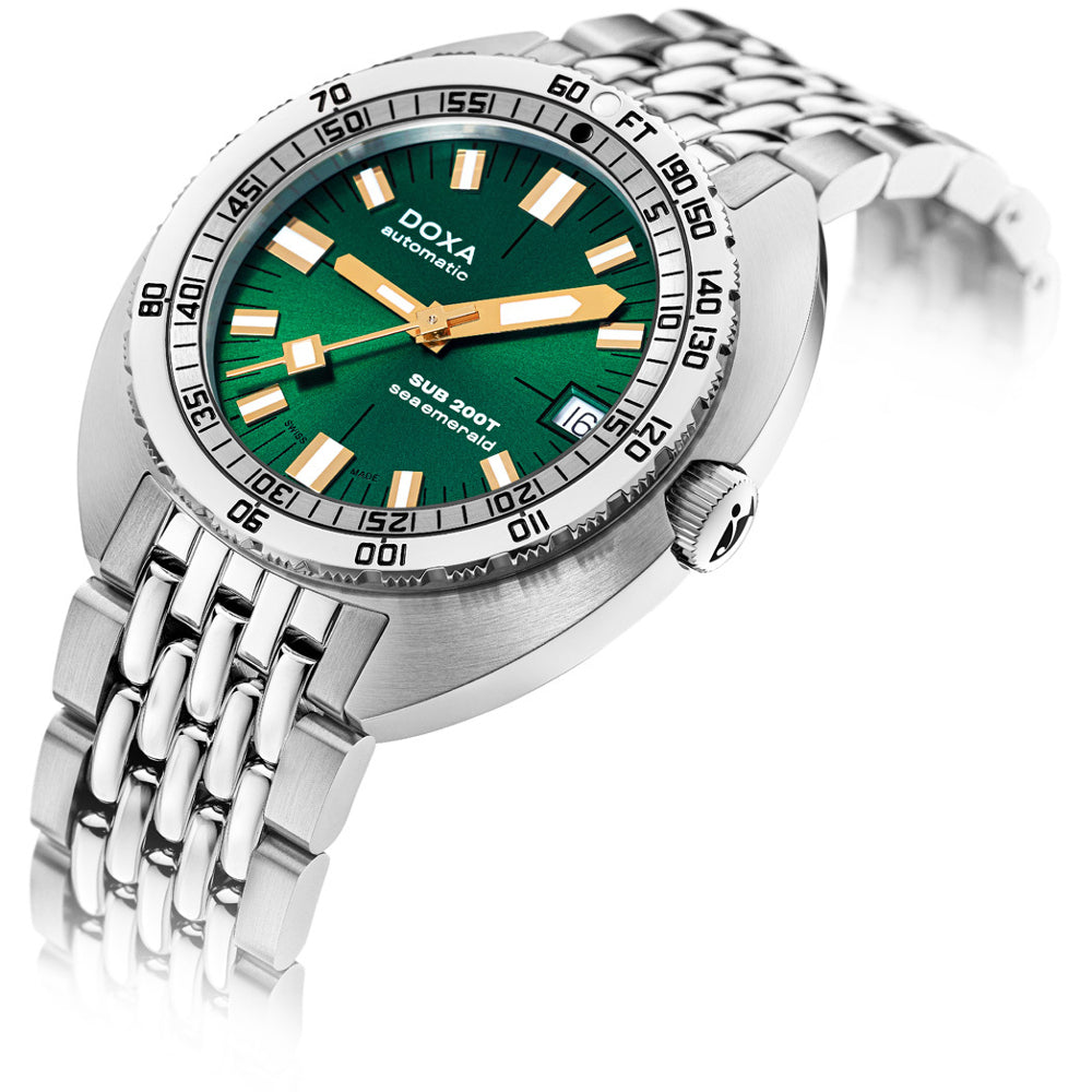 DOXA SUB 200T 804.10.131S.10 Sea Emerald Sunray Dial
