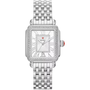 Michele Deco Madison Mid Stainless Diamond Watch MWW06G000001