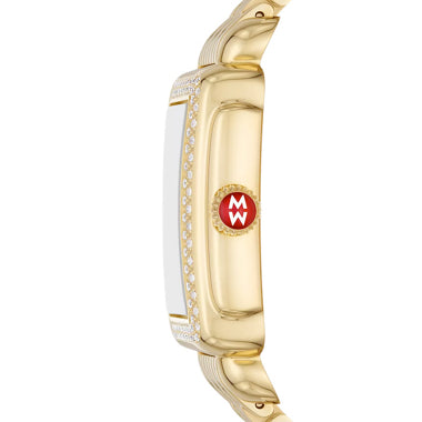 Michele Deco Mid 18K Gold-Plated Diamond Watch MWW06V000124