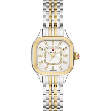 Michele Meggie Two-Tone 18K Gold-Plated Diamond Dial Watch MWW33B000009