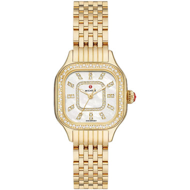 Michele Meggie Gold Diamond Stainless Steel Watch MWW33B000003