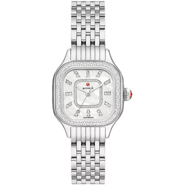 Michele Meggie Diamond Stainless Steel Watch MWW33B000001