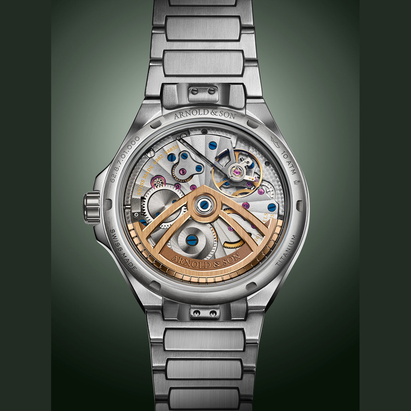 Arnold & Son Longitude Titanium Fern Green