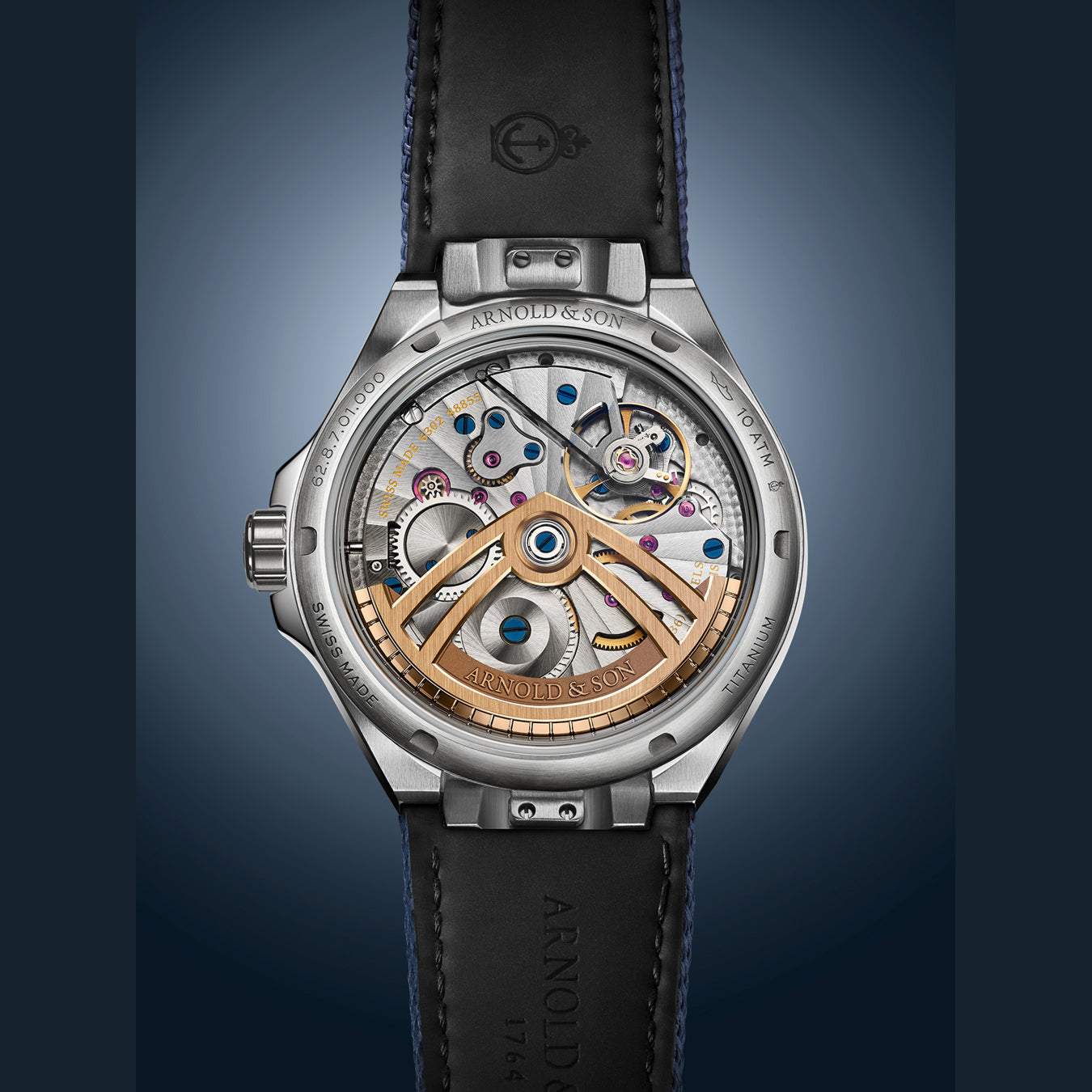 Arnold & Son Longitude Titanium Ocean Blue