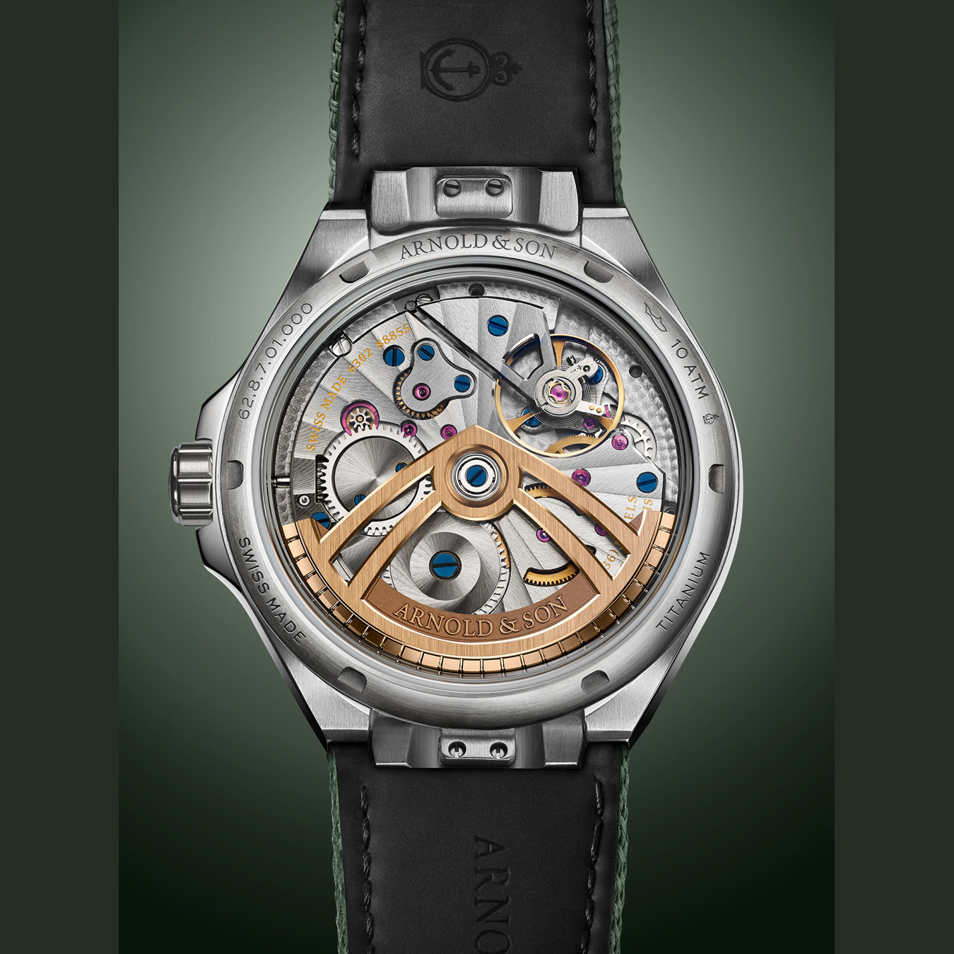 Arnold & Son Longitude Titanium Fern Green