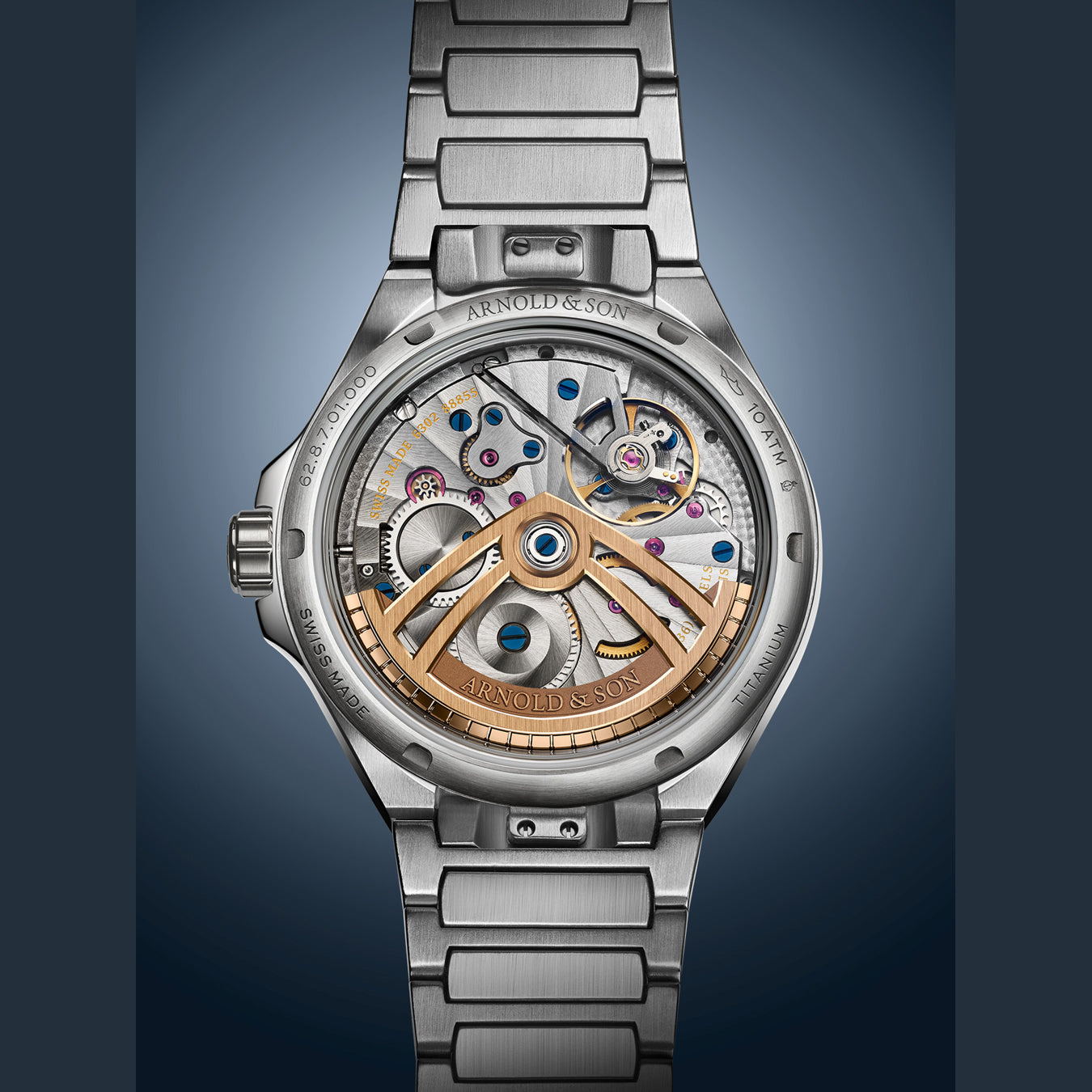 Arnold & Son Longitude Titanium Ocean Blue