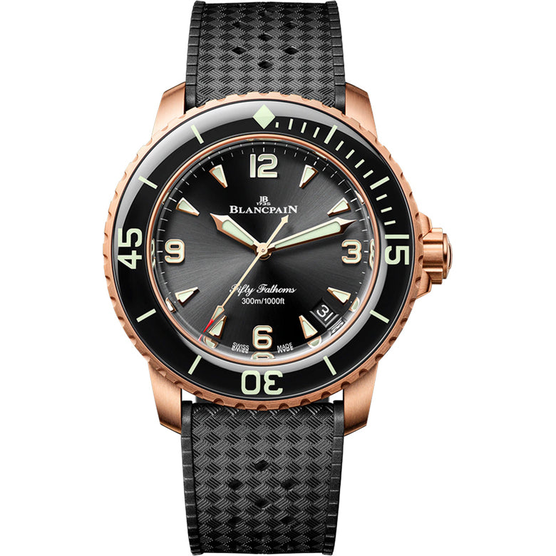 Blancpain 5010 36B30 B64B Fifty Fathoms Automatic 42mm Black Dial