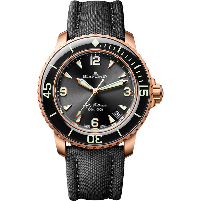 Blancpain 5010 36B30 B52B Fifty Fathoms Automatic 42mm Black Dial