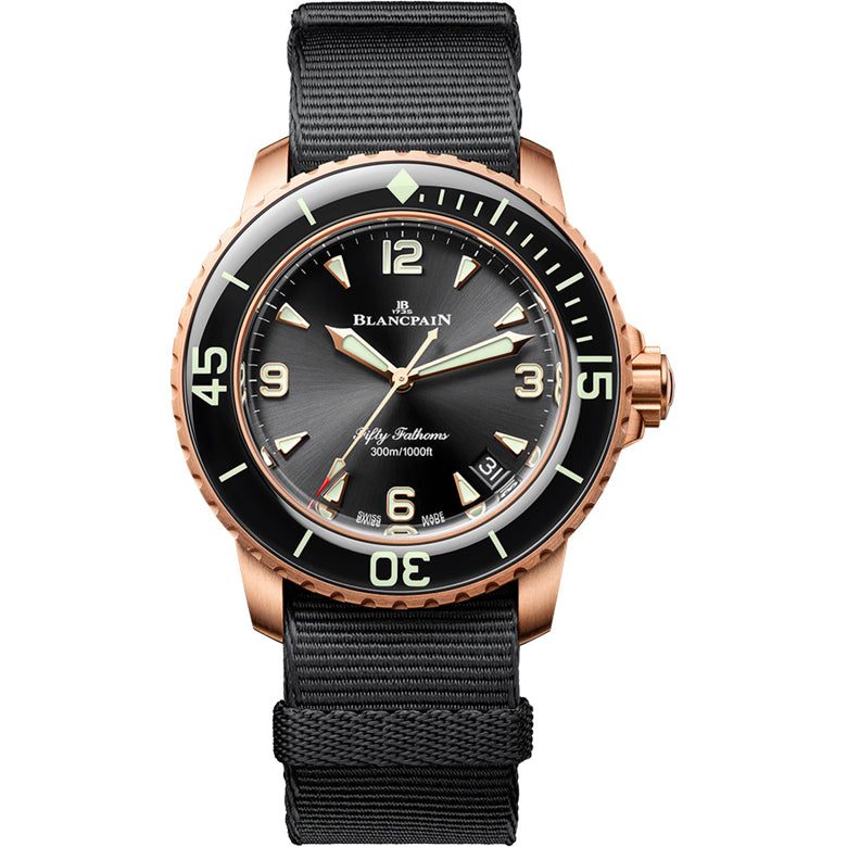 Blancpain 5010 36B30 NABA Fifty Fathoms Automatic 42mm Black Dial