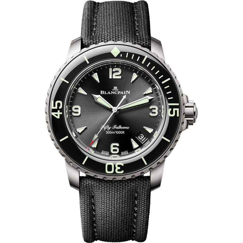 Blancpain 5010 12B30 B52A Fifty Fathoms Automatic 42mm Black Dial