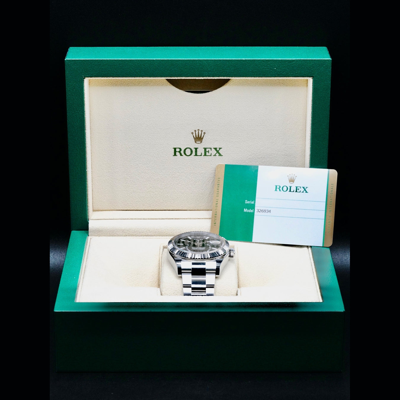 Rolex 326934 SkyDweller Black Dial