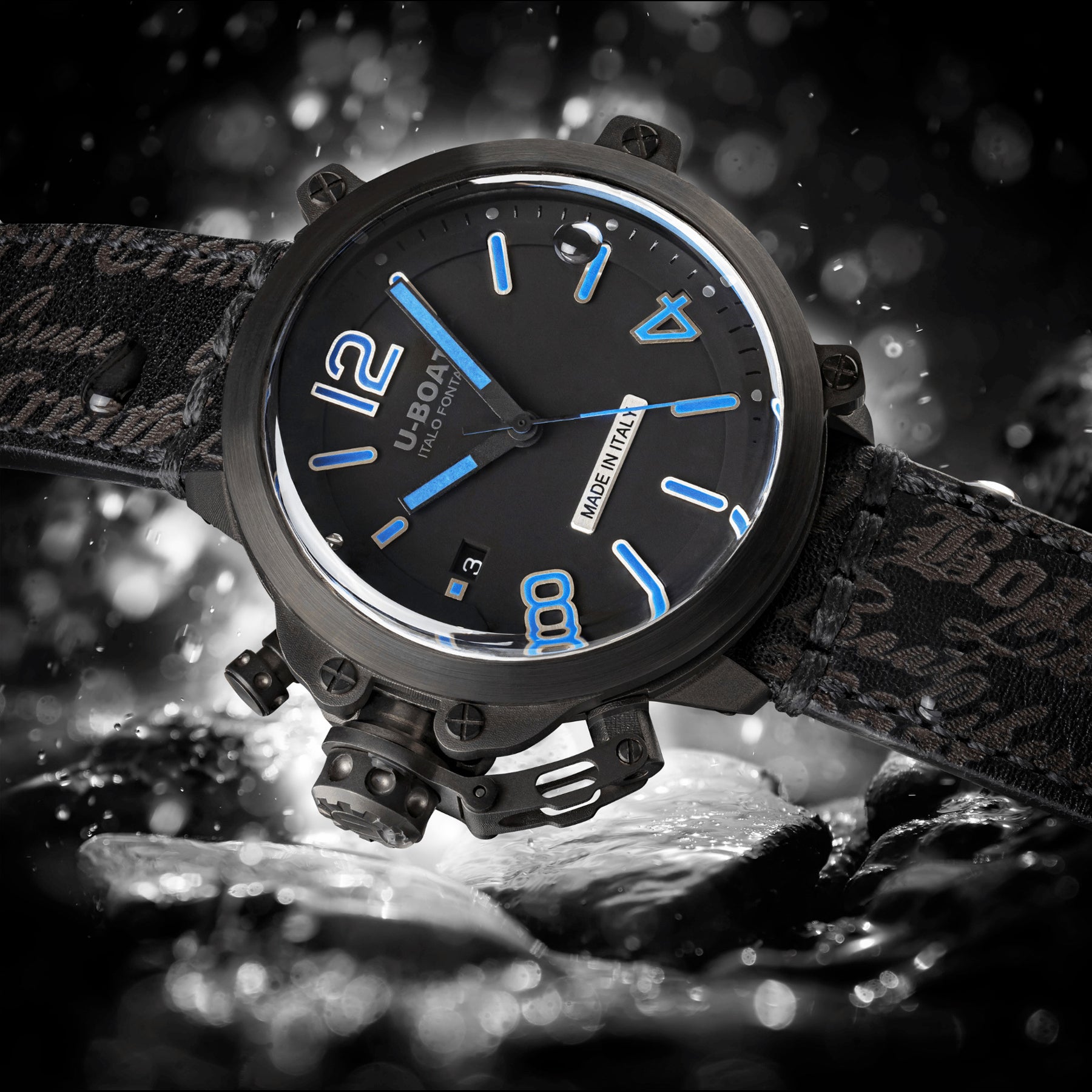 U-Boat 8808 Capsule 45mm PVD BK BL