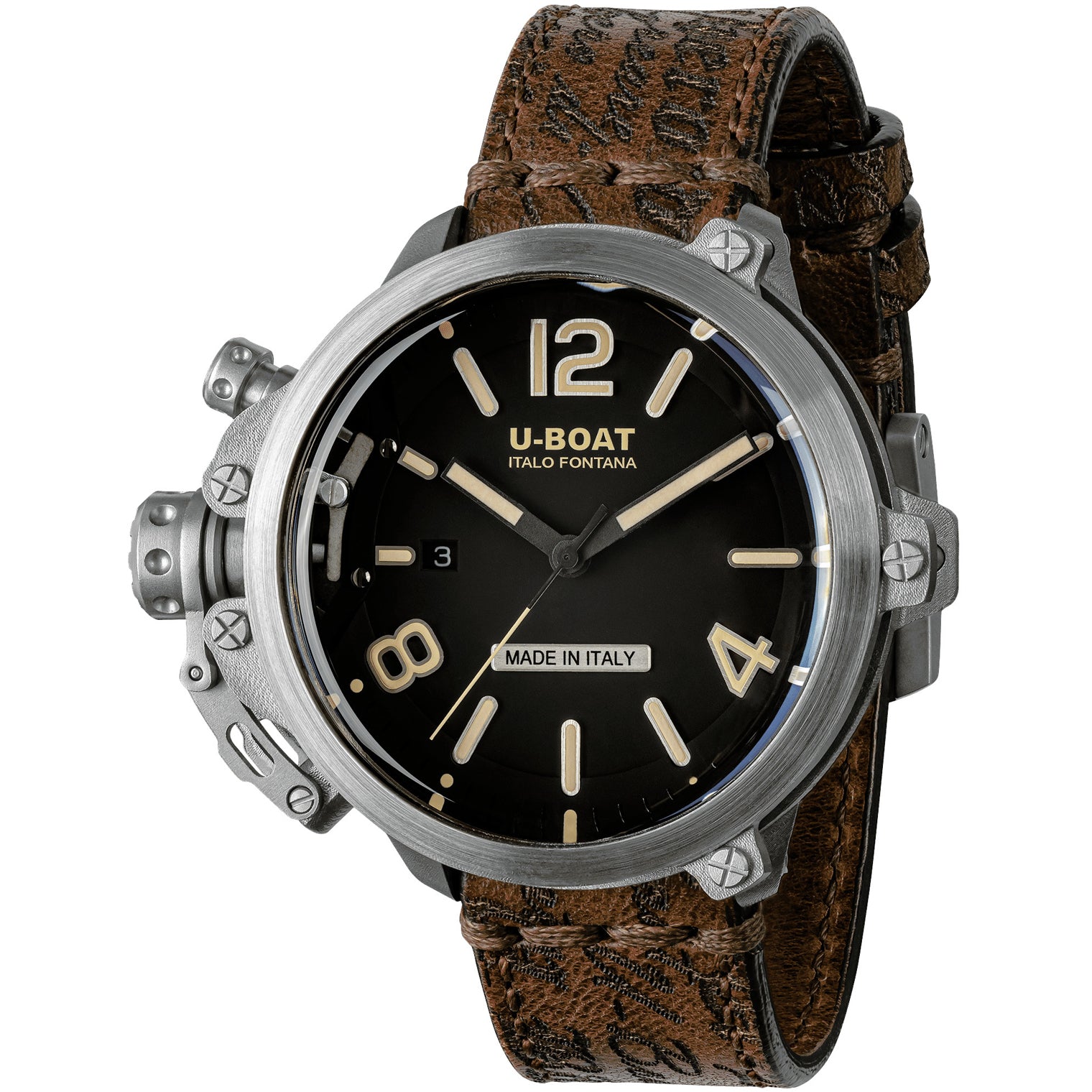 U-Boat 8807 Capsule 50mm SS BK BE