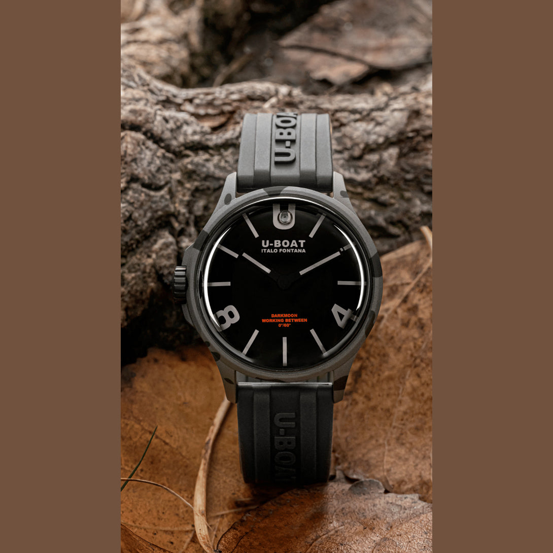 U-Boat 9552 Darkmoon 40mm BK Grey Curved Camouflage