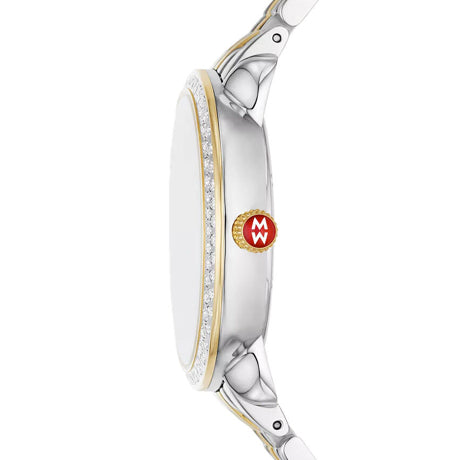 Michele Serein Mid Two-Tone 18K Gold Diamond Watch MWW21B000138