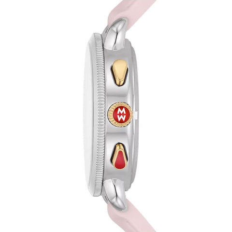 Michele Sporty Sport Sail Two-Tone Peony Silicone Watch MWW01P000023